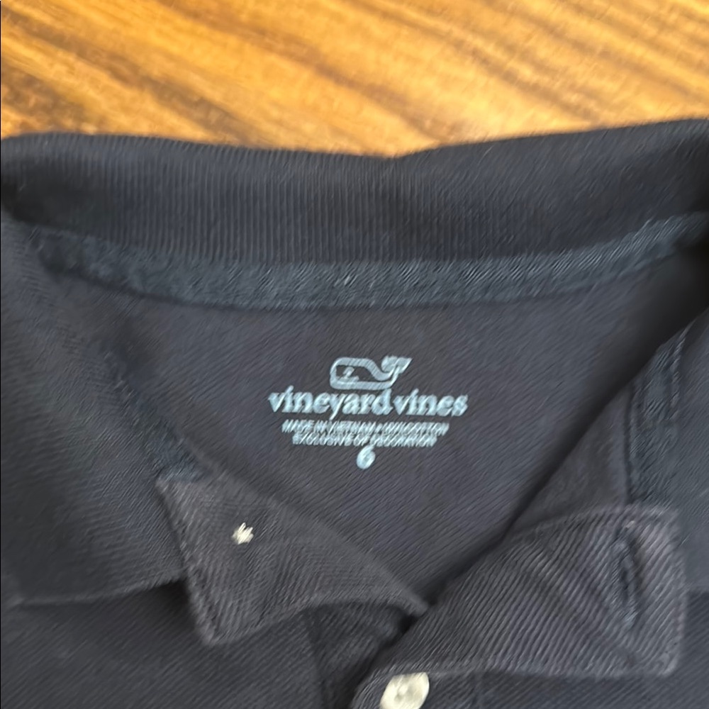 GUC Vineyard Vines Navy Kids Polo; Size 6 - Picture 4 of 4